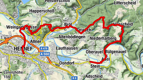 Natursteig Sieg | Etappe 02 | Hennef–Stadt Blankenberg