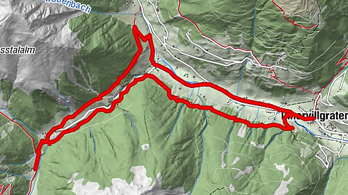 Innervillgraten - Kalkstein - Alfenalm - Schönegg