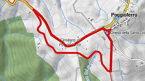 Rundweg 2 um Casale di Poggioferro, Grosseto, Italy