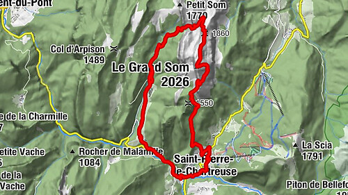 Saint-Pierre-de-Chartreuse - Pas de la Suiffière - Le Grand Som - Patassière