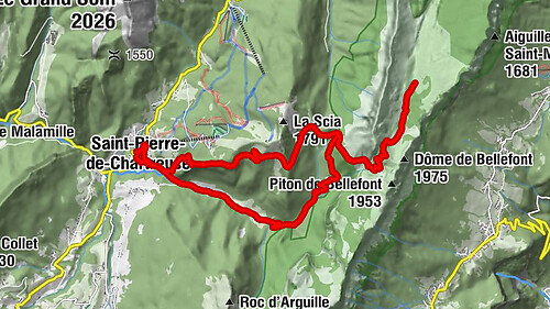 Saint-Pierre-de-Chartreuse - Col de Bellefont - Dôme de Bellefont - Le Bourg