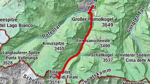 Vent - Martin Busch Hütte - Similaunhütte