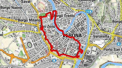 Verona Stadtmauer RDW