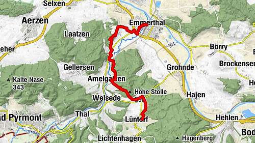 Weserbergland-Weg, 9. Etappe: Lüntorf bis Emmerthal