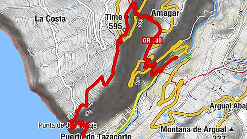 Las Angustias - Mirrador El Time -Puerto de Tazacorte