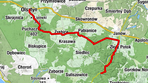 Restauracja Dworek Ostrężnik - Kościół św. Idziego - Pustelnica - Olsztyn