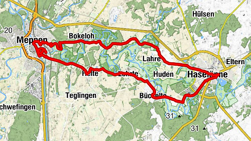 Meppen - Gasthof Vennemann - Ev.-luth. Dreifaltigkeitskirche - Alte Pfarrkirche St. Vitus Bokeloh
