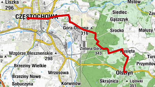 Kaplica pw. Najświętszej Maryi Panny Częstochowskiej - Złota Góra - Zielona Góra - Olsztyn