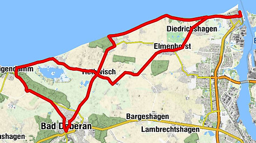 Bad Doberan - Gasthof Kiebitz - Evangelisch-Lutherische Kirche zu Warnemünde - Dorfkirche