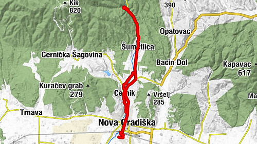 Nova Gradiška - Soho bar and restaurant - Planinarska kuća Strmac - Crkva svetog Petra Apostola
