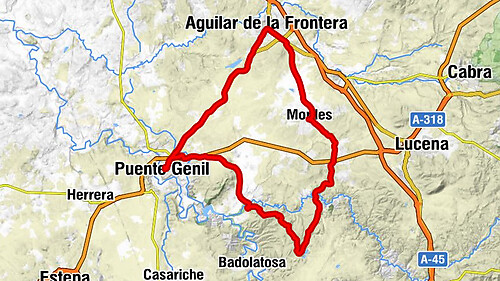 Moriles - Aguilar de la Frontera - La Bodeguita - Puente Genil