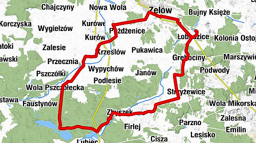 Kolonia Łobudzice - Kościół św. Wawrzyńca - Zelów - Kościół św. Kazimierza i św. Barbary