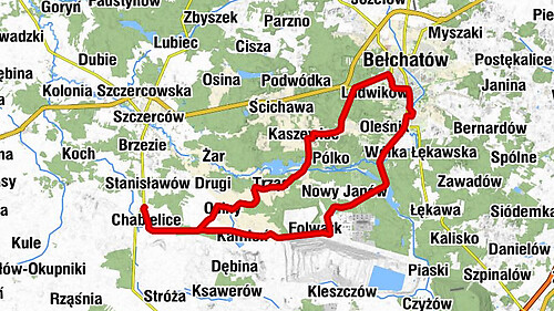 Chabielice - Kościół św. Michała Archanioła - Kościół Trójcy Świętej - Kościół Wszystkich Świętych