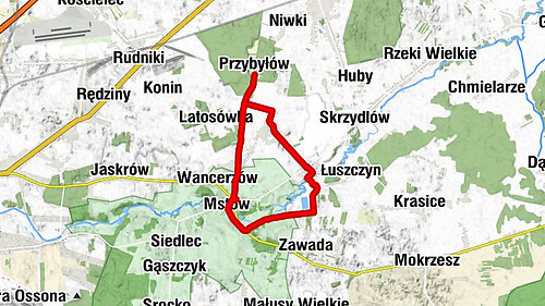 Przybyłów - Kuchary - Stara Wieś - Pod Kuchary