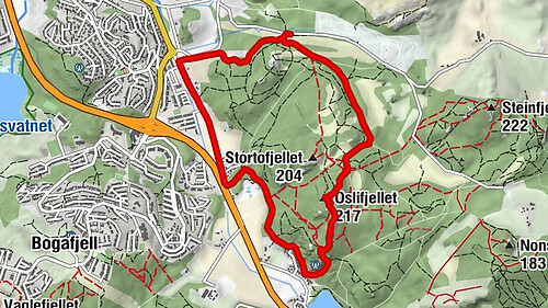 Sandnes - Myra - Oslifjellet
