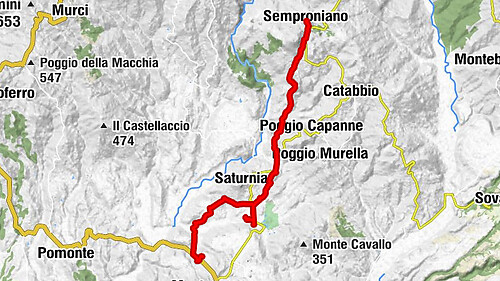 Von Semproniano nach Montemerano #LL2ROM_E078