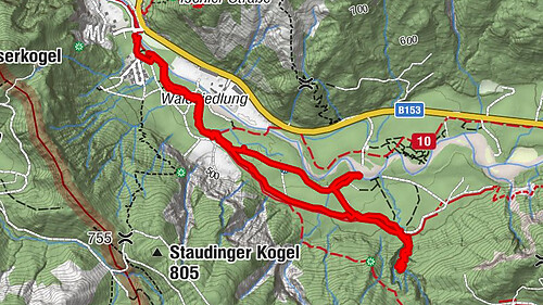 Nixenfall Steinbach am Attersee, Österreich