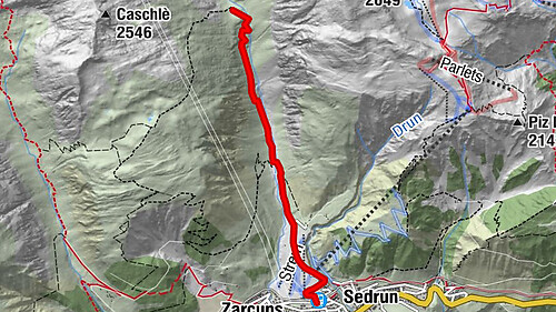 Wasserfälle Bauns bei Sedrun