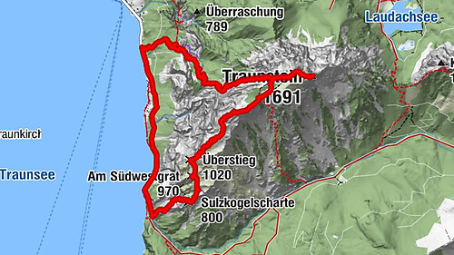 Traunstein 1.691m & Traunkirchner Kogel 1.575m am Traunsee