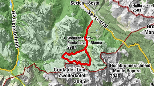Bad Moos - Talschlusshütte - 3 Zinnenhütte - Büllelejochhütte - Zsigmondyhütte - Talschlusshütte - Bad Moos
