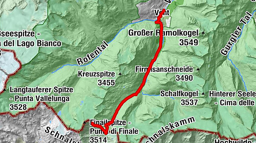 Vent - Similaunhütte - Ötzi-Fundstelle
